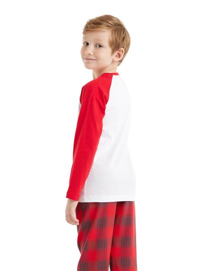 Blackspade Erkek Çocuk Beyaz Pijama Takımı 40561 