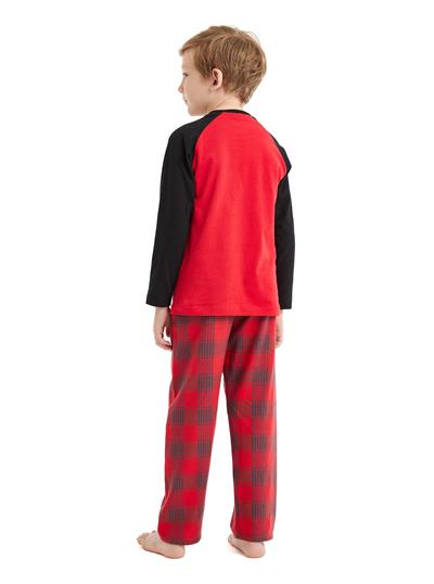 Blackspade Erkek Çocuk Kırmızı Pijama Takımı 40560 