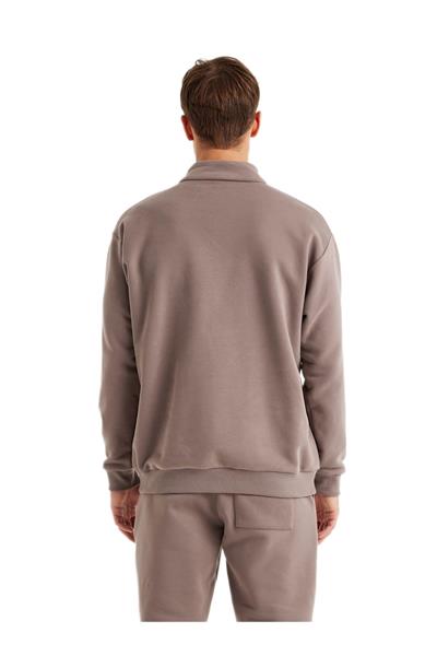 Blackspade Erkek Vizon Sweatshirt 40620 