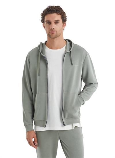 Blackspade Erkek Yeşil Fermuarlı Sweatshirt 40070 