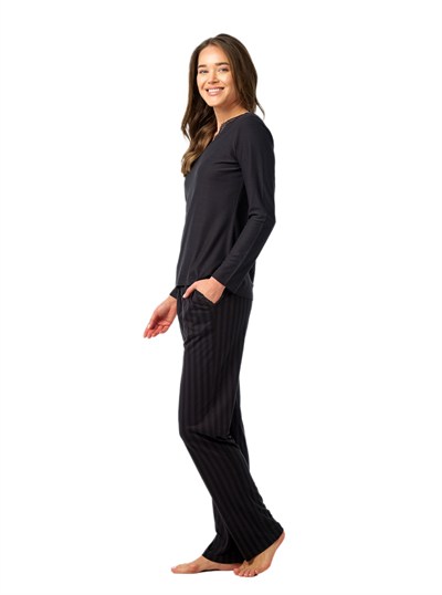 Blackspade Kadın Antrasit Pijama Takımı 52212