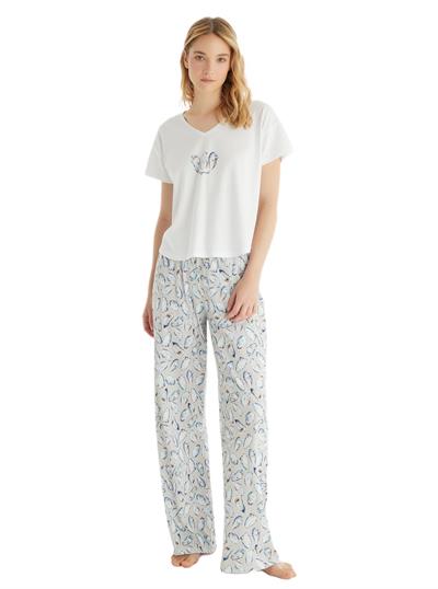 Blackspade Kadın Beyaz Pijama Takımı 60543 
