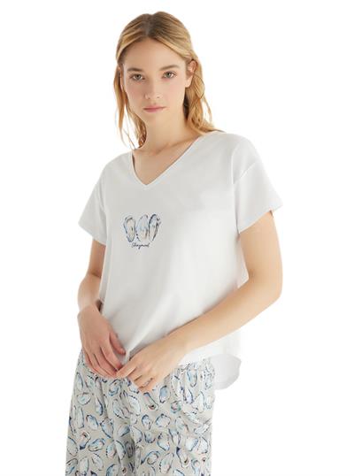 Blackspade Kadın Beyaz Pijama Takımı 60543 