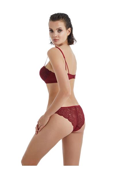Blackspade Kadın Bordo Push Up Sütyen 60370 