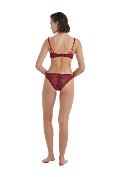 Blackspade Kadın Bordo Push Up Sütyen 60370 