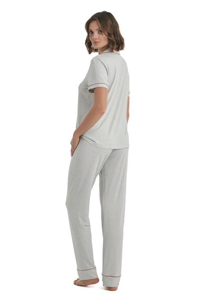 Blackspade Kadın Gri Pijama Takımı 51356 