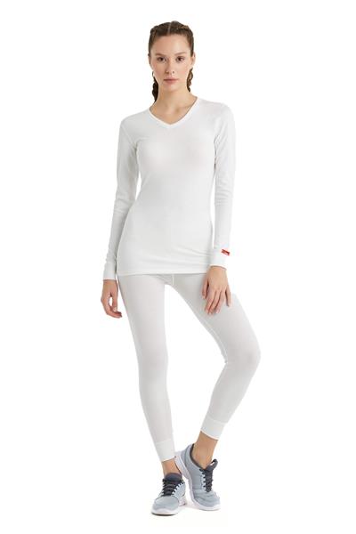 Blackspade Unisex Beyaz Termal Üst İçlik 2. Seviye 1257