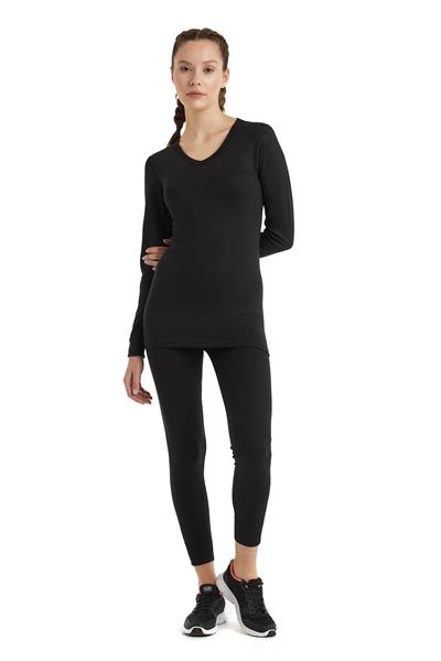 Blackspade Unisex Siyah Termal Üst İçlik 2. Seviye 1257