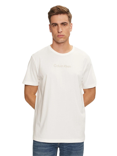 Calvin Klein Erkek Beyaz Kısa Kollu T-Shirt 000NM2748E 