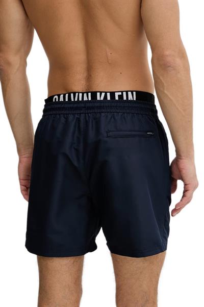Calvin Klein Erkek Mavi Orta Boy Bağcıklı Deniz Şortu LV00N61015 