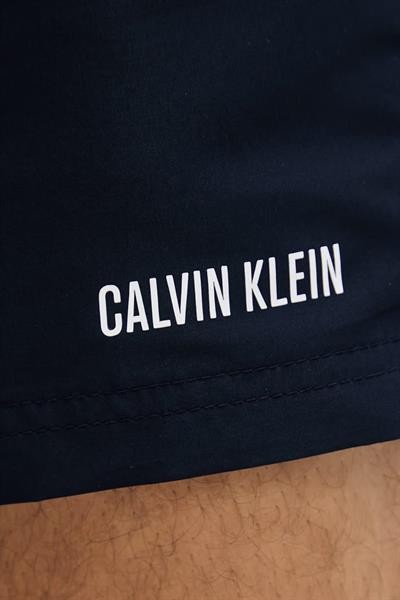 Calvin Klein Erkek Mavi Orta Boy Bağcıklı Deniz Şortu LV00N61015 