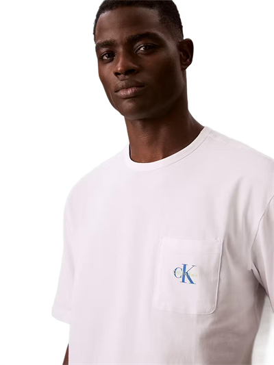 Calvin Klein Erkek Monogram Kısa Kollu Bisiklet Yaka Pijama Üstü LV00NM2972 