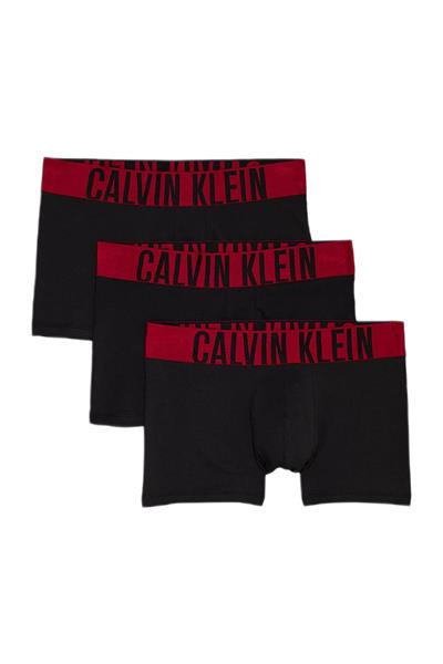 Calvin Klein Erkek Siyah 3lü Boxer Trunk 000NB3608A 