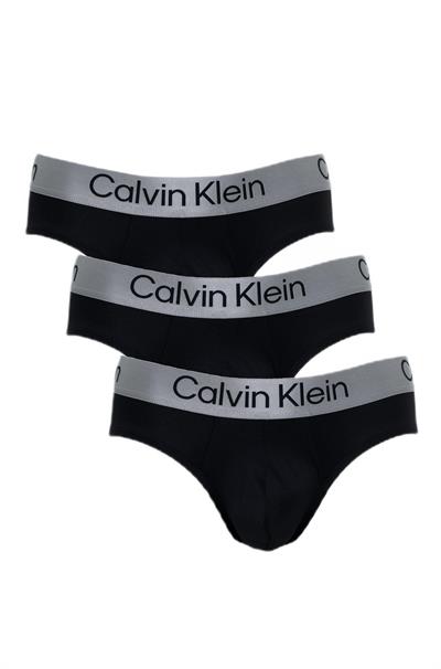 Calvin Klein Erkek Siyah 3lü Slip LV00NB4122 