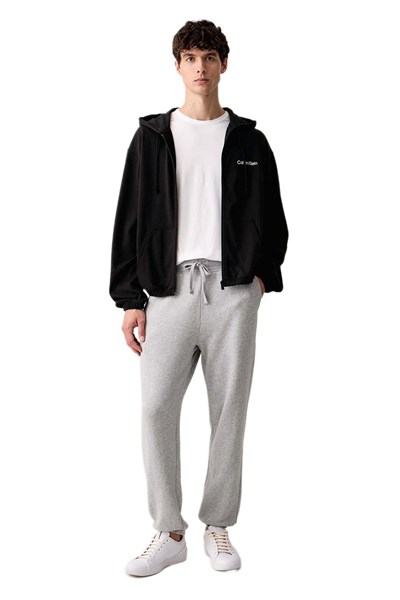 Calvin Klein Erkek Siyah Kapüşonlu Sweatshirt LV00NM3073 