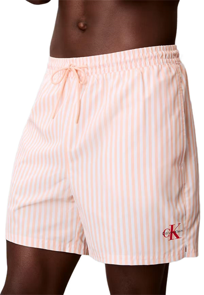 Calvin Klein Erkek Turuncu Orta Boy Bağcıklı Deniz Şortu LV00N61045 