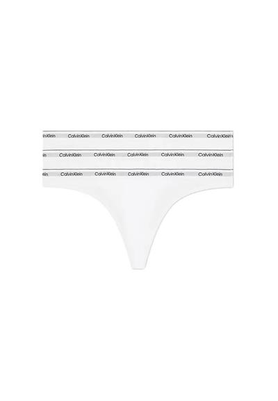 Calvin Klein Kadın 3lü Beyaz Tanga  