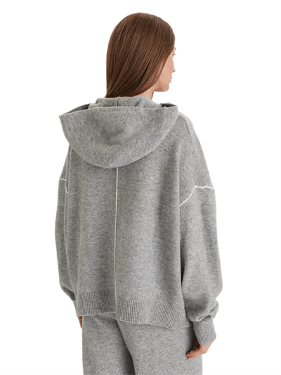 Calvin Klein Kadın Gri Kapüşonlu Sweatshirt LV00QS7568