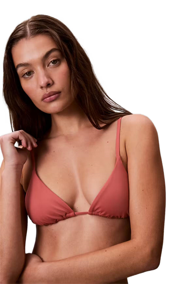Calvin Klein Kadın Pembe Üçgen Bikini Üstü LV00Q62697 