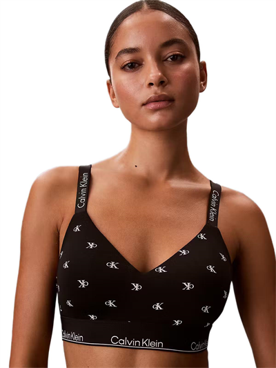 Calvin Klein Kadın Siyah Hafif Destekli Bralet Sütyen LV00QF8504
