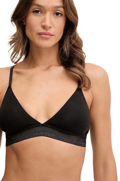 Calvin Klein Kadın Siyah Lightly Lined Üçgen Bralet LV00QF8548