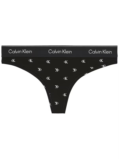 Calvin Klein Kadın Siyah Tanga Külot LV00QF8518