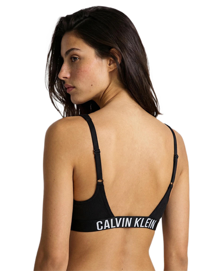 Calvin Klein Kadın Siyah Yuvarlak Yakalı Bralet Bikini Üstü LV00Q61211 