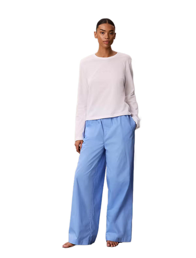 Calvin Klein Kadın Uzun Kollu Pantolonlu Pijama Takımı LV00QS7638 