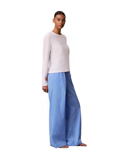 Calvin Klein Kadın Uzun Kollu Pantolonlu Pijama Takımı LV00QS7638 