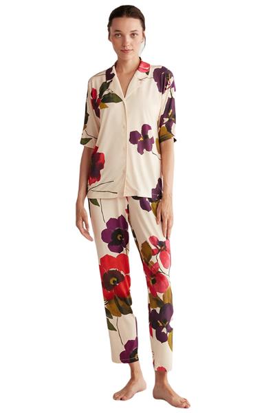 Catherines Kadın Bej Pijama Takım 2516
