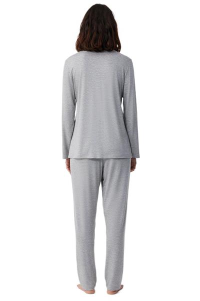 Catherines Kadın Gri Pijama Takımı C2822 