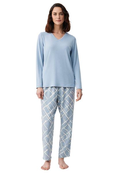 Catherines Kadın Mavi Pijama Takımı C2819 
