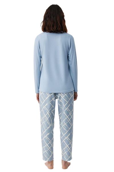 Catherines Kadın Mavi Pijama Takımı C2819 