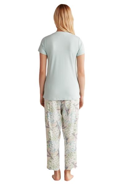 Catherines Kadın Yeşil 3lü Pijama Takım 2511 
