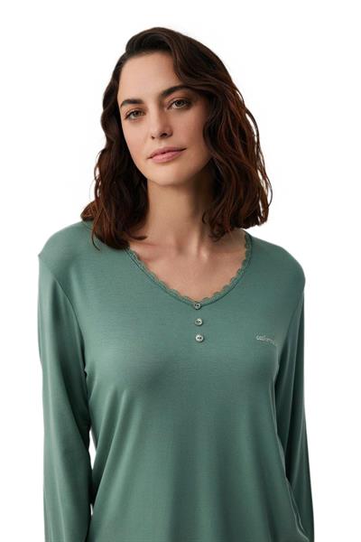 Catherines Kadın Yeşil Pijama Takım C2825 