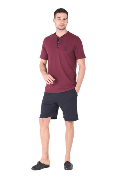 Ds Damat Erkek Bordo 4Lü Pijama Takımı 224016 