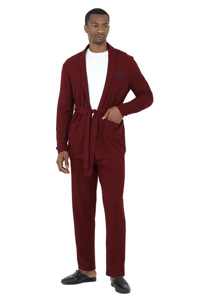 Ds Damat Erkek Bordo Wafle 5li Rob Takım
