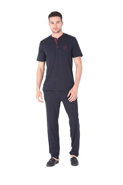 Ds Damat Erkek Lacivert 4Lü Pijama Takımı 224016 