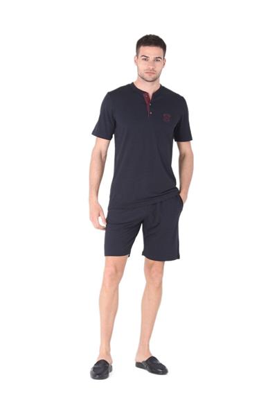 Ds Damat Erkek Lacivert 4Lü Pijama Takımı 224016 