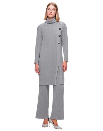 Miss Dalida Kalın Fitilli Bol Paça Triko Pantolon T25K-7008