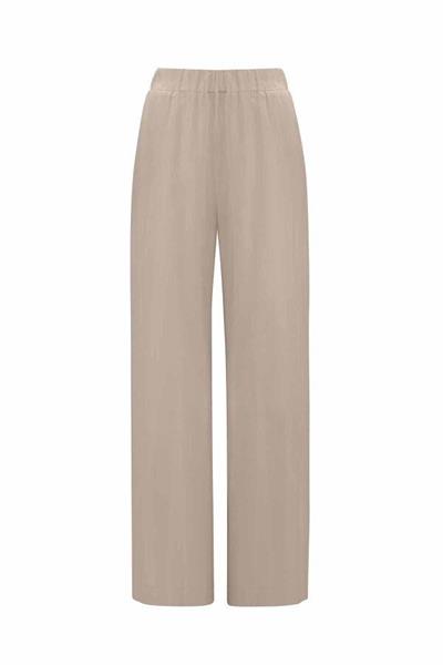 Miss Dalida Vizon Beli Lastikli Bol Paça Cupro Pantolon T25Y-7007