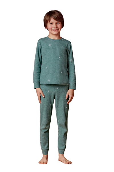 Nautica Erkek Çocuk Yeşil Pijama Takım B634 