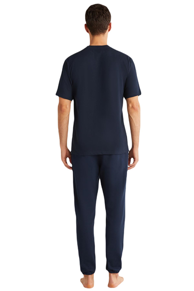 Nautica Erkek Lacivert T-Shirt %100 Pamuk