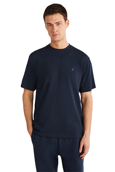 Nautica Erkek Lacivert T-Shirt %100 Pamuk