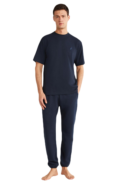 Nautica Erkek Lacivert T-Shirt %100 Pamuk
