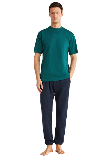 Nautica Erkek Yeşil T-Shirt %100 Pamuk