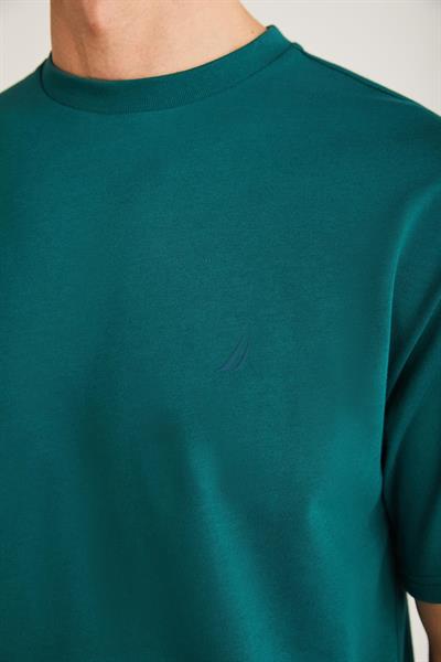 Nautica Erkek Yeşil T-Shirt %100 Pamuk
