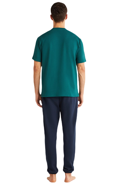 Nautica Erkek Yeşil T-Shirt %100 Pamuk