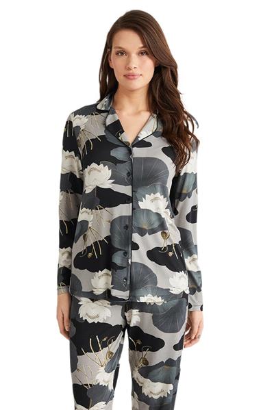 Penye Mood Kadın Petrol Pijama Takım 9727