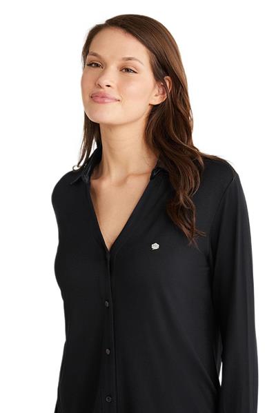 Penye Mood Kadın Siyah Pijama Takım 9714